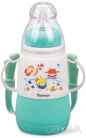 
Пляшка для годування малюків Fissman Babies "Кумедне купання" абсолютно нешкідл. . фото 1
