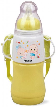 Пляшка дитяча для годування Fissman Babies "Малюки" 230мл з ремінцем, . Киев. фото 1 Пляшка дитяча для годування Fissman Babies "Малюки" 230мл з ремінцем, . Киев. фото 1