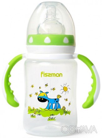 
Пляшка для годування малюків Fissman Babies "Ослик на галявині" абсолютно нешкі. . фото 1