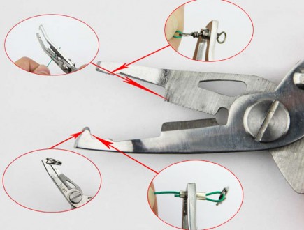 
Рыболовные клещи-кусачки
Оригинальный гибрид ножниц для обрезания шнура и мини-. . фото 5