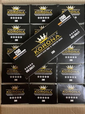 Гільзи для набивання сигарет і самокруток тютюном Korona King Quality 200 шт. Львів. фото 1 Гільзи для набивання сигарет і самокруток тютюном Korona King Quality 200 шт. Львів. фото 1