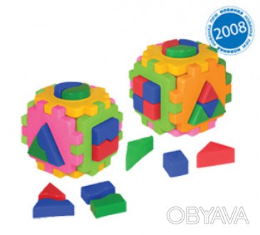 Куб "Розумний малюк" "Логіка Комбі", 46 елементів, пак. 23*10см, ТМ Технок, Укра. . фото 1