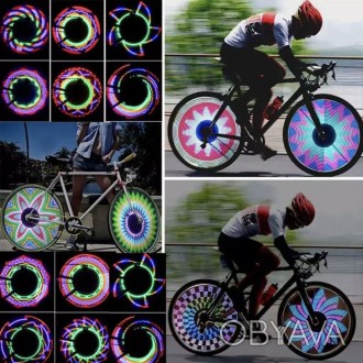Опис:
 Світлодіодне підсвічування, яке встановлюється на колесо велосипеда і є н. . фото 1