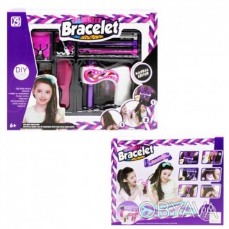 С набором для плетения косичек "Bracelet" ребенок сможет быстро и без каких либо. . фото 1