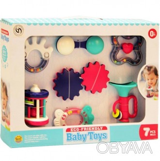 Набор погремушек "Eco Friendly Baby Toys" (7 штук) арт. 84834 
В набор входит 7 . . фото 1