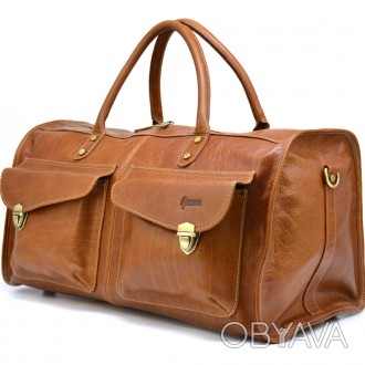Шкіряна сумка TARWA світло-коричневого кольору GB-5664-4lx. Зроблено в Україні. . . фото 1