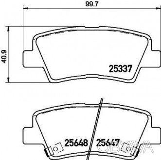 Тормозные колодки дисковые Grandeur Sonata Optima Brembo P30 054 используются в . . фото 1