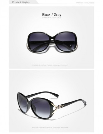Женские классические солнцезащитные очки в стиле ретро KINGSEVEN с градиентными . . фото 3