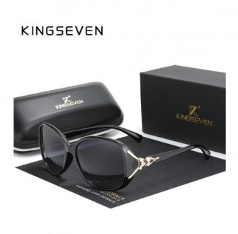 Женские классические солнцезащитные очки в стиле ретро KINGSEVEN с градиентными . . фото 2