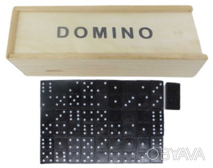 Доміно в дерев'яній коробці 20*6*4см продається оптом і в роздріб із доставкою п. . фото 1