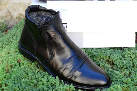 Кожаные мужские ботинки из натуральной шерсти.
	
	
 
 
	
	
	Страна производитель. . фото 2