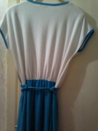 Женское новое платье с коротким рукавом на поясе.
Размер - 48.
Обхват груди - 10. . фото 4
