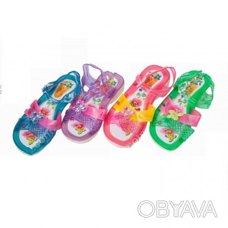 Симпатичные детские сандали бабочка с силиконовым верхом и разной расцветкой. Не. . фото 1