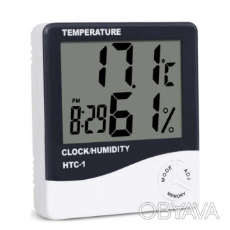 Цифровой термометр-гигрометр HTC-1 — это комбинированный прибор для измерения те. . фото 1