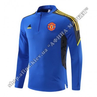 Купить футбольный костюм для мальчика Манчестер Юнайтед Adidas 2021-2022 Blue в . . фото 3