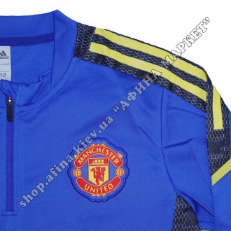 Купить футбольный костюм для мальчика Манчестер Юнайтед Adidas 2021-2022 Blue в . . фото 8
