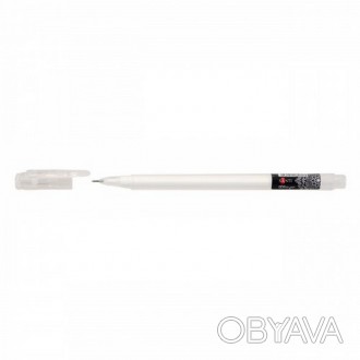 Ручка гелева Santi біла 0,7мм корпус прозорий 420362
 
Білі гелеві ручки SANTI п. . фото 1