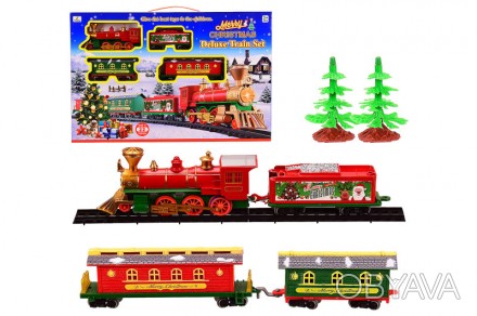 Железная дорога "Merry Christmas" 1600A-7B, 22 детали, свет, звук
коробка 49.5*6. . фото 1