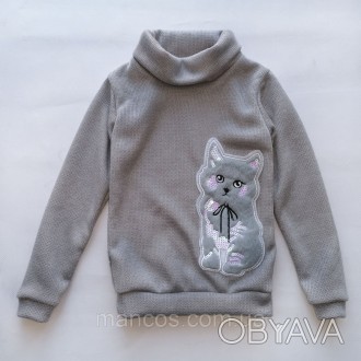 Детский свитер для девочки, серый, SmileTime Pretty Cats
Детский свитер для дево. . фото 1
