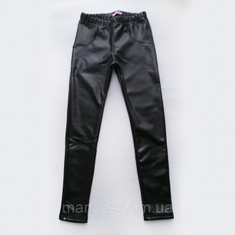 Кожаные зимние лосины на меху, для девочки, черные Leather leaves, SmileTime 146. Кривой Рог. фото 1 Кожаные зимние лосины на меху, для девочки, черные Leather leaves, SmileTime 146. Кривой Рог. фото 1