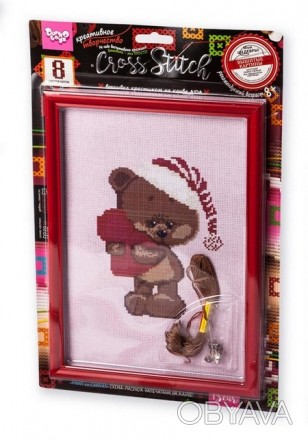 Набір Вишивка хрестиком на канві Cross Stitch Ведмедик Danko Toys VKB-01-08
 
«C. . фото 1