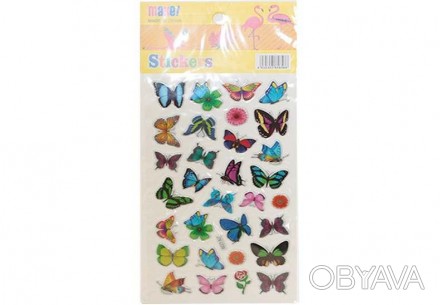 Наліпки м'які 9,5*21 см Метелики JN-U39
 
Вид товару: наліпки м'які
Розмір листа. . фото 1