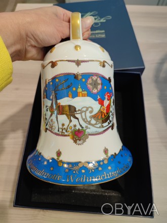 Порцеляновий новорічний дзвінок відомої німецької торгової марки Hutschenreuther. . фото 1