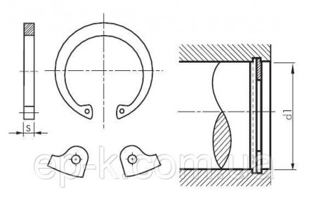Стопорные кольца внутренние ГОСТ 13943-86, DIN 472
Стопорные кольца широко приме. . фото 5