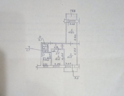 Продам 3к квартиру на Победе 6,район Фантазии. Стандартная планировка 2+1. Площа. Победа-6. фото 6