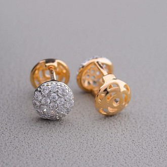 Серьги 'XUPING' Фианит (позолота-родий). Київ. фото 1