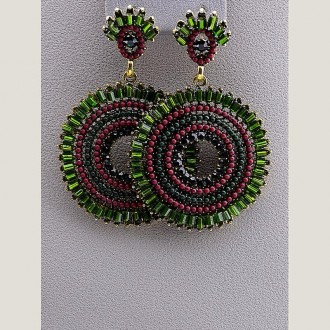 Серьги Бисер 55x35мм.. Київ. фото 1