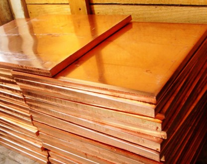 Лист медный мягкий 2,0х600х1500 мм есть медные листы марки М1 и М2 с порезкой по. Харьков. фото 1