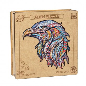 Деревянный пазл Alien Puzzle Lesko Eagle замечательный вариант развивающей игрыД. . фото 2