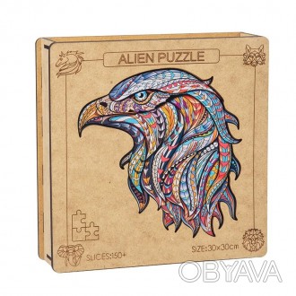 Деревянный пазл Alien Puzzle Lesko Eagle замечательный вариант развивающей игрыД. . фото 1
