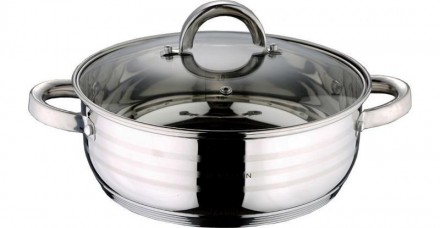Каструля Blaumann Gourmet 2.75л Ø22х8см з нержавіючої сталі зі скляною кришкою (. Київ. фото 1 Каструля Blaumann Gourmet 2.75л Ø22х8см з нержавіючої сталі зі скляною кришкою (. Київ. фото 1