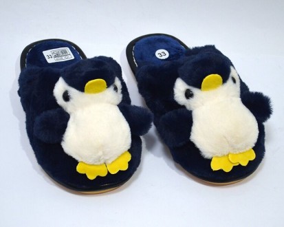 Тапочки PENGUIN арт.C82-1, пингвин, синий Изготовлены из искусственного меха. Мя. . фото 3