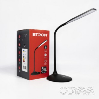 
Лампа настольная светодиодная ETRON Desk Lamp delta 6W 4200K Black Продажа опто. . фото 1