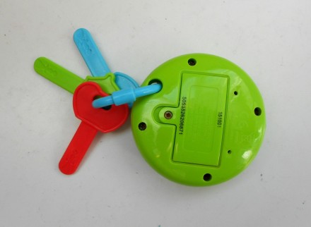 Яркие детские пластиковые  ключи с музыкальным брелоком 6 кнопок с разными звука. . фото 5