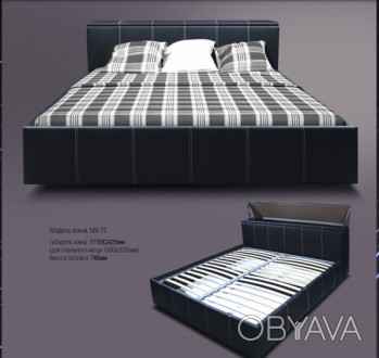 Цена за кровать указана в 1 категории ткани и в размере 160х200см с подьемным ме. . фото 1