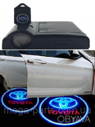 Беспроводная подсветка дверей с логотипом TOYOTA не требует особых навыков в уст. . фото 1