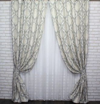 Плотные шторы из ткани лён коллекция "Корона Мария"
Товар отправляется наложенны. . фото 3