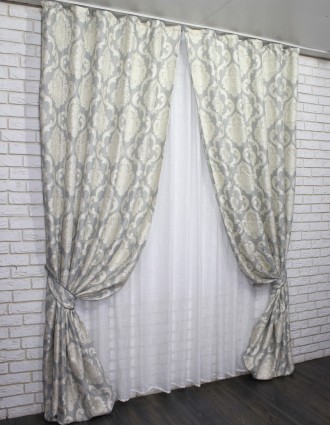 Плотные шторы из ткани лён коллекция "Корона Мария"
Товар отправляется наложенны. . фото 4