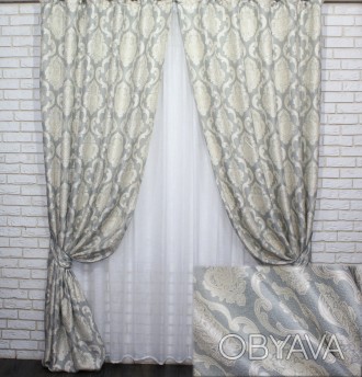 Плотные шторы из ткани лён коллекция "Корона Мария"
Товар отправляется наложенны. . фото 1