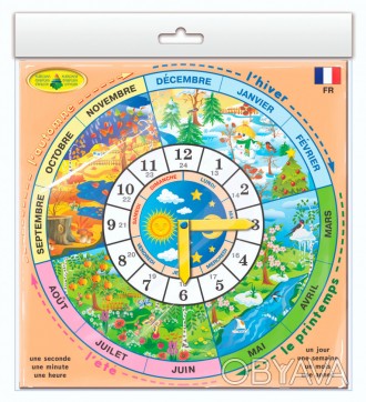 Вивчаємо Пори року, часові пояси і назви місяців! Французькою мовою! Для самих м. . фото 1