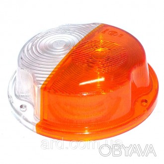 Рассеиватель фонаря переднего бесцветно-оранжевый (ОСВАР). . фото 1