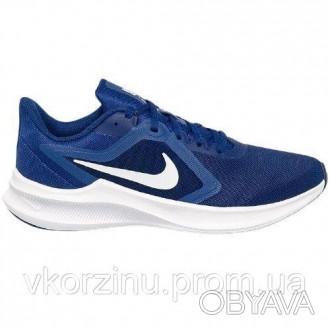 РАЗМЕРЫ В НАЛИЧИИ: [ 40 ] Кроссовки подростковые Nike DOWNSHIFTER 10 (GS) сине-б. . фото 1