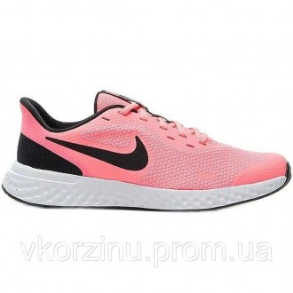 РАЗМЕРЫ В НАЛИЧИИ: [ 40 ] Кроссовки подростковые Nike REVOLUTION 5 (GS) розово-ч. . фото 2