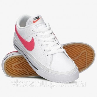 РАЗМЕРЫ В НАЛИЧИИ: [ 38 ] Кроссовки женские Nike Court Legacy бело-красные CU414. . фото 5