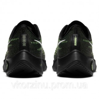РАЗМЕРЫ В НАЛИЧИИ: [ 39 ] Кроссовки Nike AIR ZOOM PEGASUS 37 черно-зеленые DH426. . фото 6