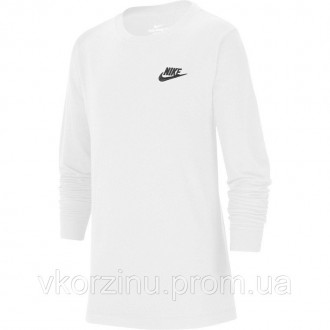 Футболка детская Nike NSW TEE LS EMB FUTURA белая CZ1855-101. Херсон. фото 1 Футболка детская Nike NSW TEE LS EMB FUTURA белая CZ1855-101. Херсон. фото 1